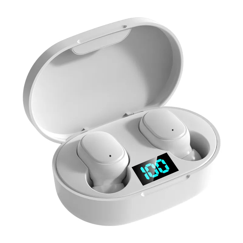 Liberte sua Música com os E6S TWS: Fone de Ouvido Sem Fio Bluetooth com Cancelamento de Ruído e Caixa de Carregamento" - loja InfinitShop